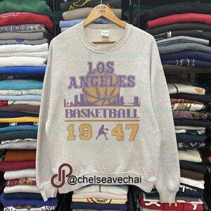 Vintage 1947 Los Angeles Lakers Basketball Sweatshirt, Retro NBA Men Women Shirt